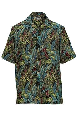 Edwards Hospitality Shirts, Blouses, Polos & Camps Tropical Leaf Camp Shirt-Edwards