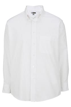 Edwards Hospitality Shirts, Blouses, Polos & Camps Mens Long Sleeve Oxford Shirt-Edwards