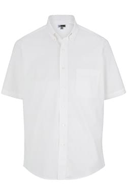Edwards Hospitality Shirts, Blouses, Polos & Camps Mens Lightweight Short Sleeve Poplin Shirt-Edwards