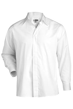 Edwards Hospitality Shirts, Blouses, Polos & Camps Mens Cafe Shirt-Long Sleeve-Edwards