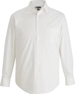 Mens Essential Broadcloth Shirt Long Sleeve-Edwards