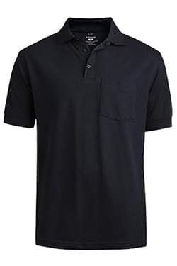 Blended Pique Short Sleeve Polo With Pocket-Edwards