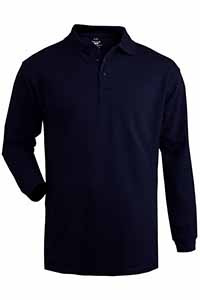 Blended Pique Long Sleeve Polo-Edwards