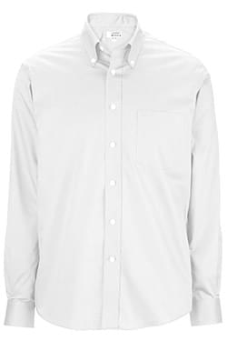 Edwards Corporate Hospitality Tops FRONT OF THE HOUSE Mens Oxford Wrinkle-Free Dress Shirt-Edwards