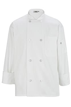 Edwards Hospitality Chef Apparel & Aprons 8 Button Long Sleeve Chef Coat-Edwards