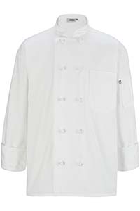 10 Knot Button Long Sleeve Chef Coat-