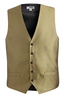 Edwards Front of the House wear for Hospitality & Corporate- Mens Diamond Brocade Vest-Edwards