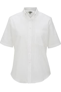 Ladies Short Sleeve Oxford Shirt-Edwards