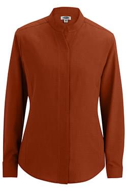 Edwards Hospitality,New Products,Tops Ladies Stand-Up Collar Shirt-Edwards