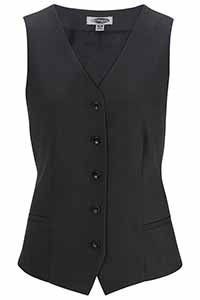 Ladies Synergy Washable High&#45;Button Vest-Edwards