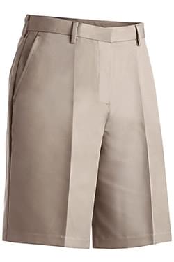 Ladies Microfiber Flat Front Shorts-Edwards