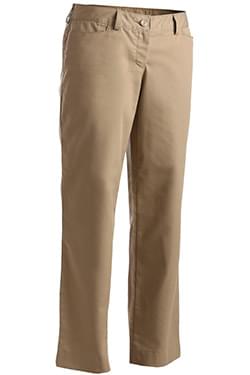 Ladies Mid-Rise Flat Front Rugged Comfort Pant-