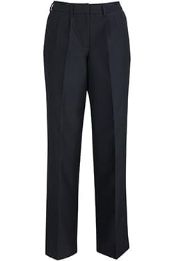 Ladies Pleated Front Poly/Wool Pant-Edwards