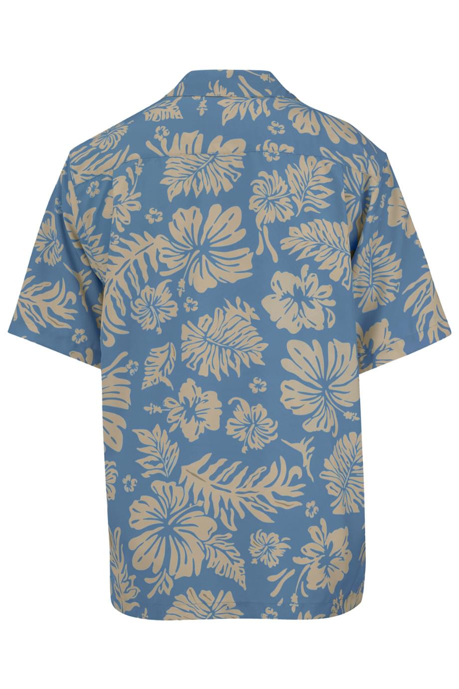 HIBISCUS TWO-COLOR CAMP SHIRT
