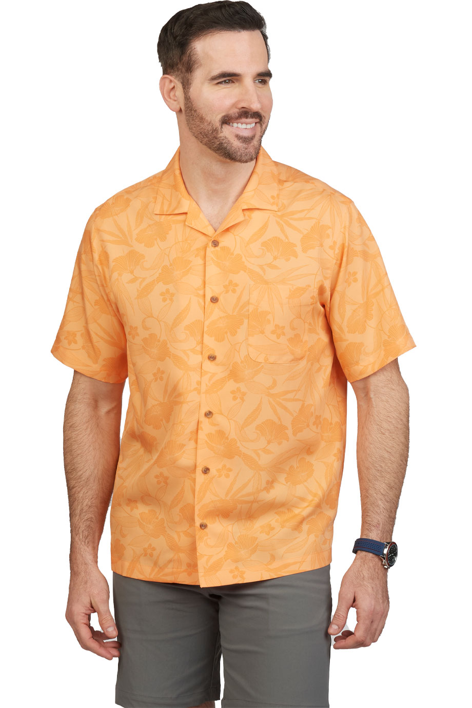 UNISEX CAMP COLLAR SHIRT