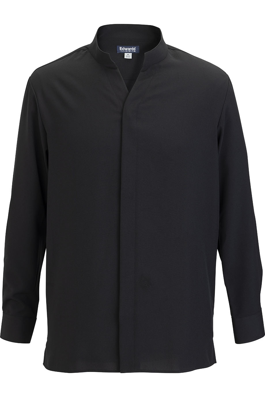 EDWARDS FLEXBATISTE STAND UP COLLAR LONG SLEEVE MENS SHIRT-Edwards