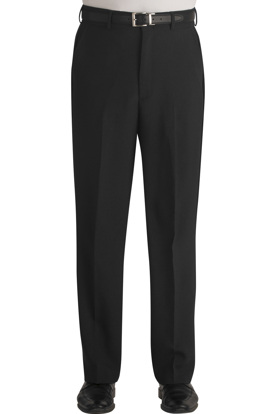 POLYESTER FLAT FRONT PANT