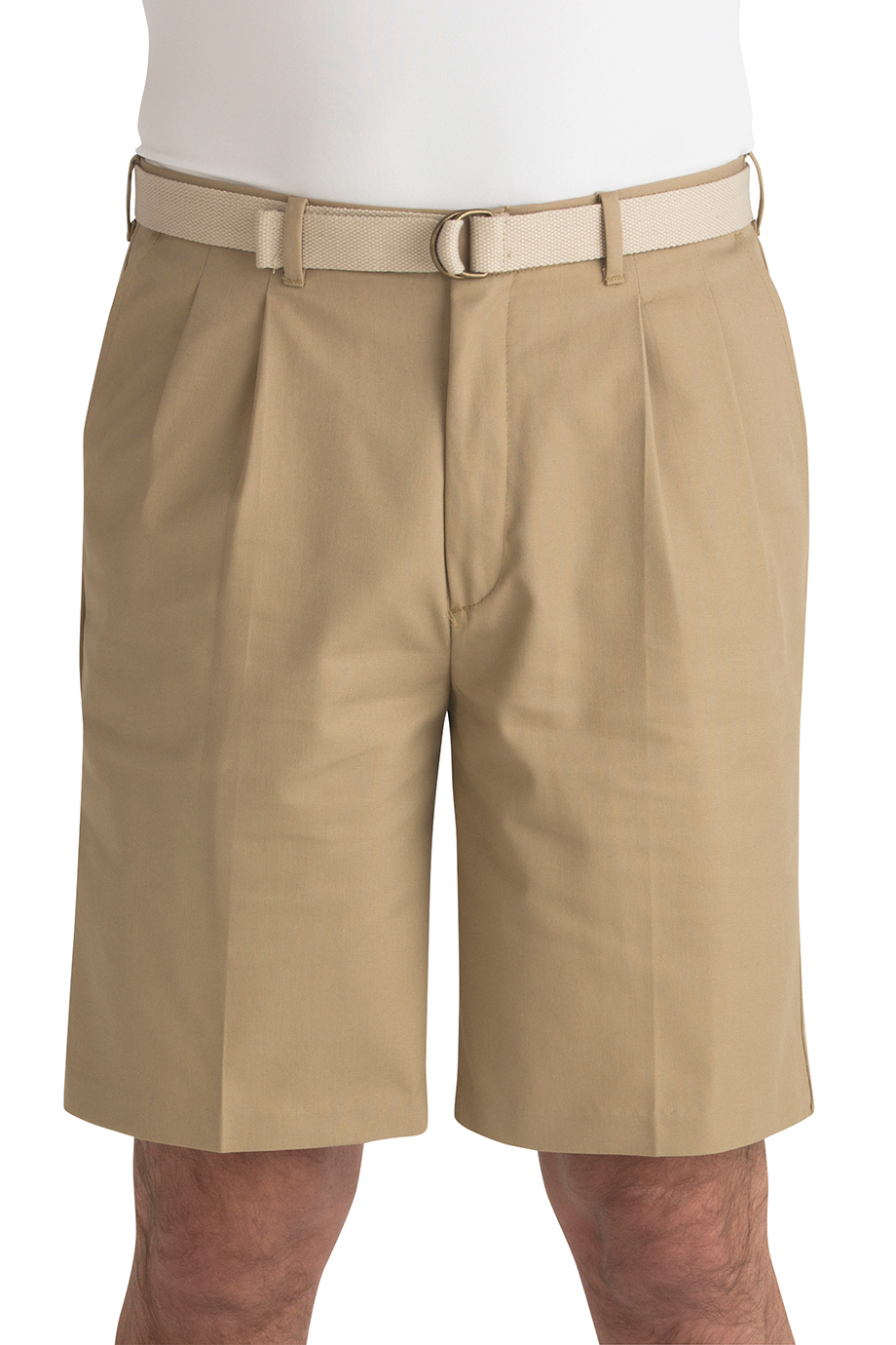 Edwards Garment Mens Pleated Front Moisture Wicking Pocket Chino Short 