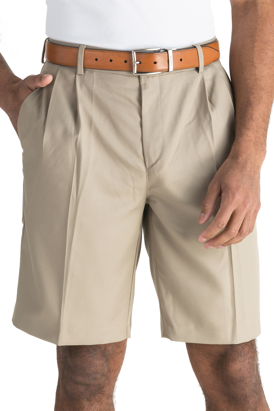 MICROFIBER PLEATED FRONT SHORT