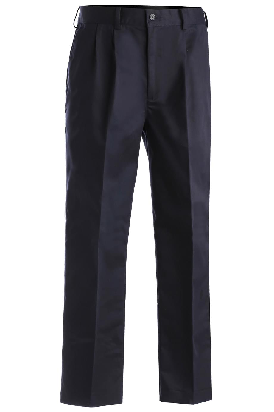 54 Edwards Mens Business Casual Pleated Pant Black 