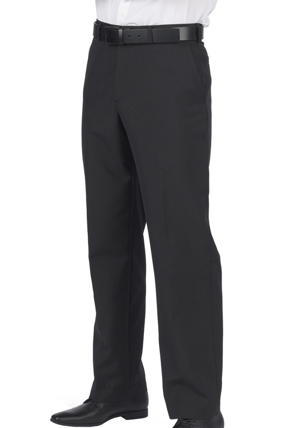 WASHABLE WOOL FLAT FRONT PANT