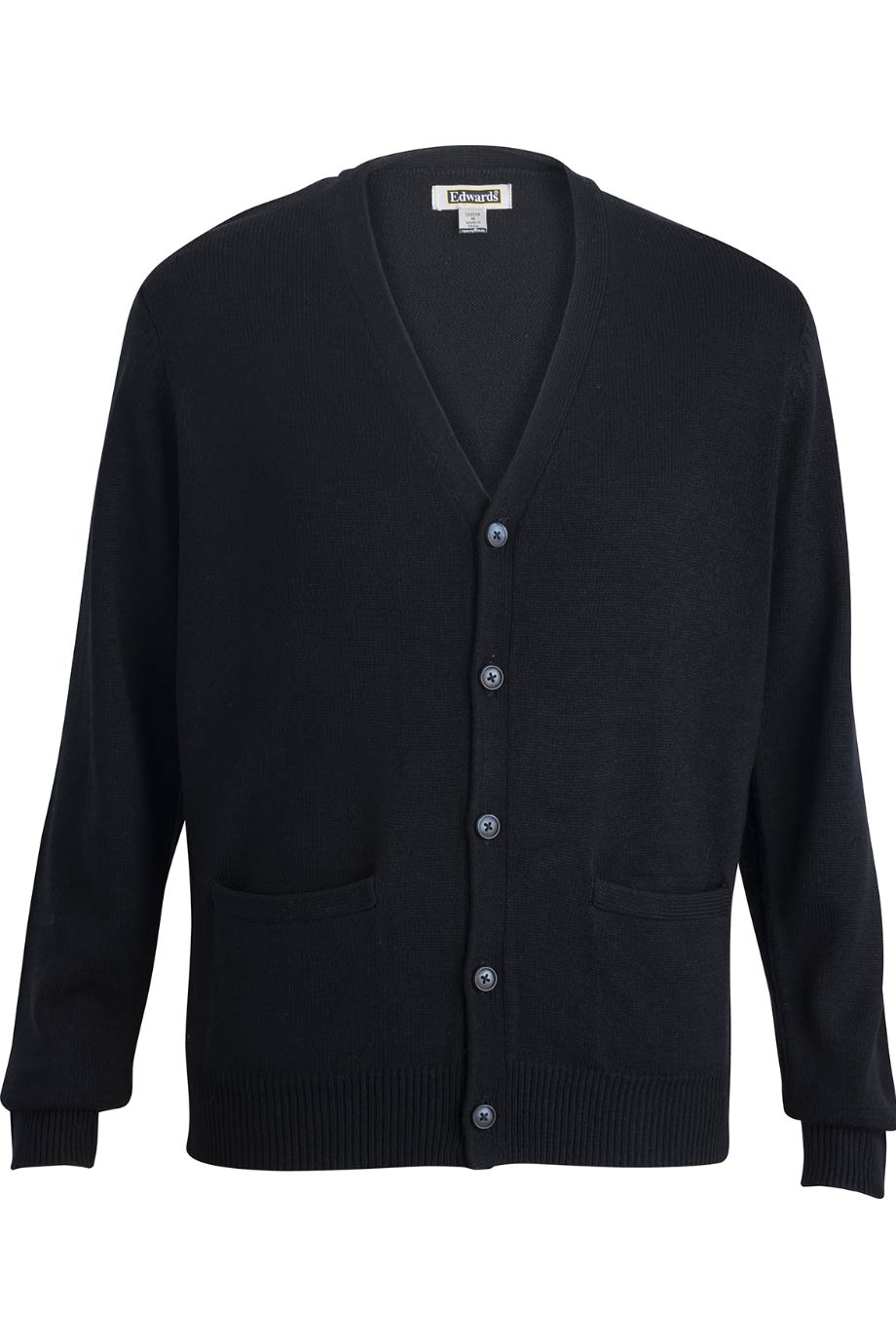 JERSEY KNIT ACRYLIC CARDIGAN WITH POCKETS | Edwards Garment