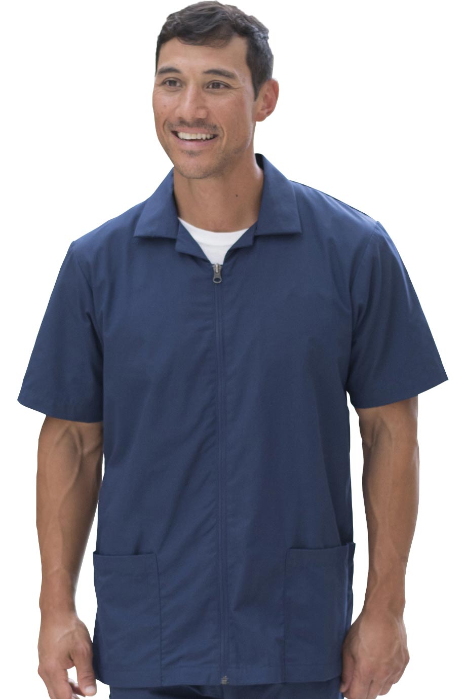 Essential Zip-Front Service Shirt | Edwards Garment