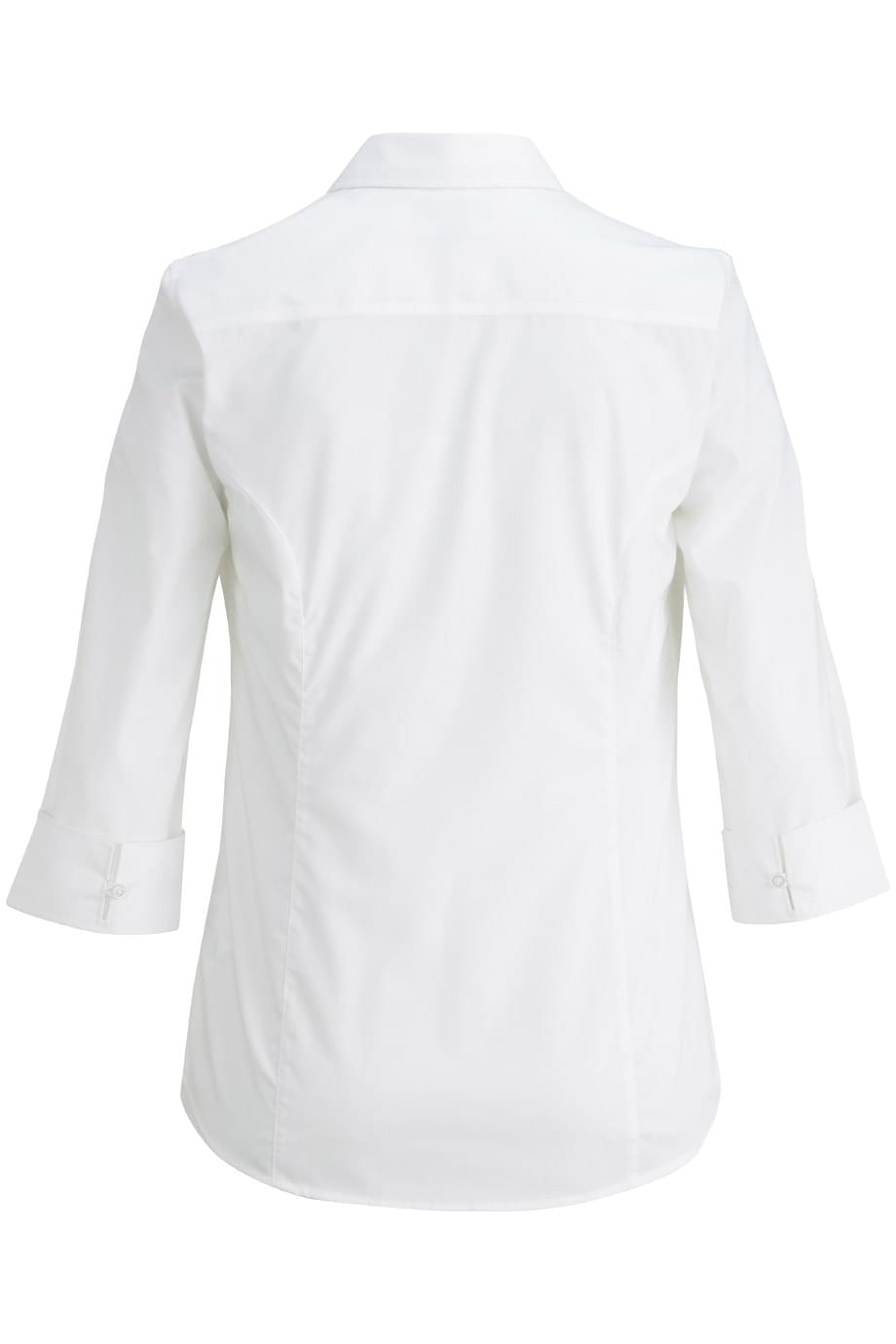 COMFORT STRETCH BROADCLOTH BLOUSE