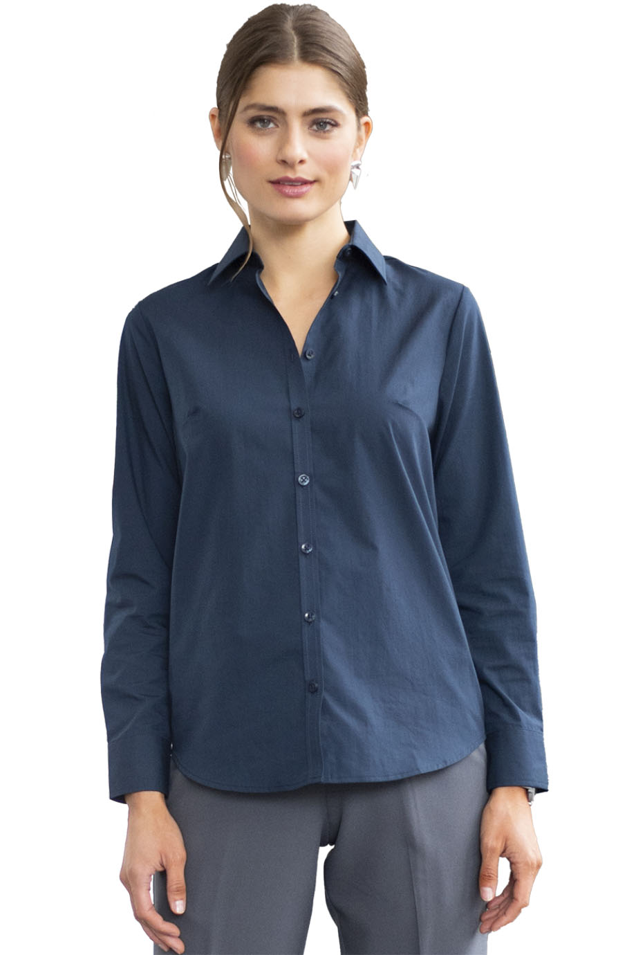 ESSENTIAL BROADCLOTH BLOUSE