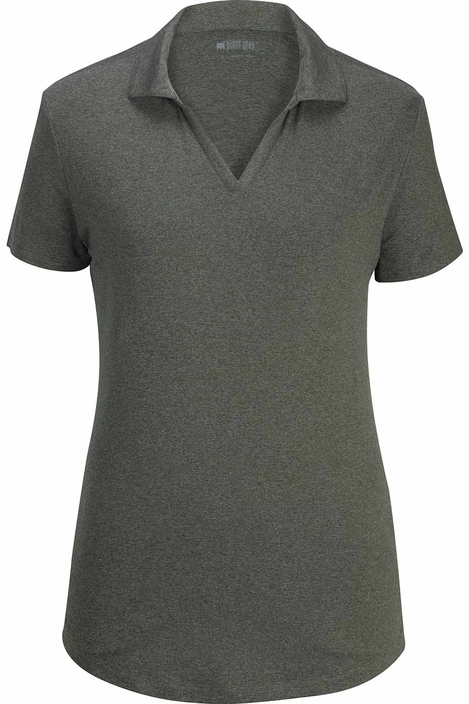 EDWARDS POINT GREY LADIES POLO-Edwards