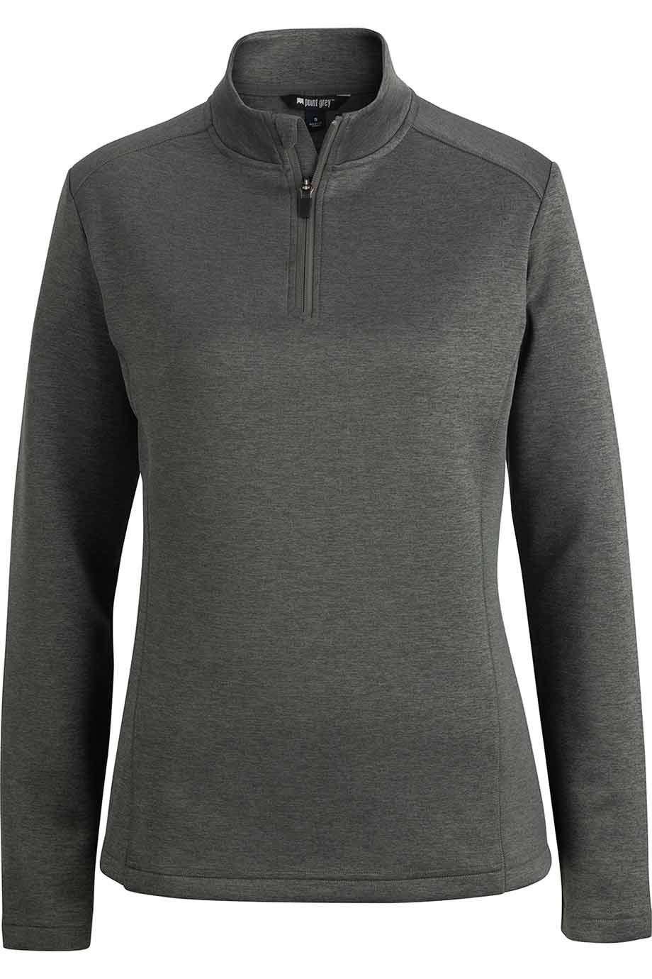 EDWARDS POINT GREY LADIES QUARTER ZIP-Edwards