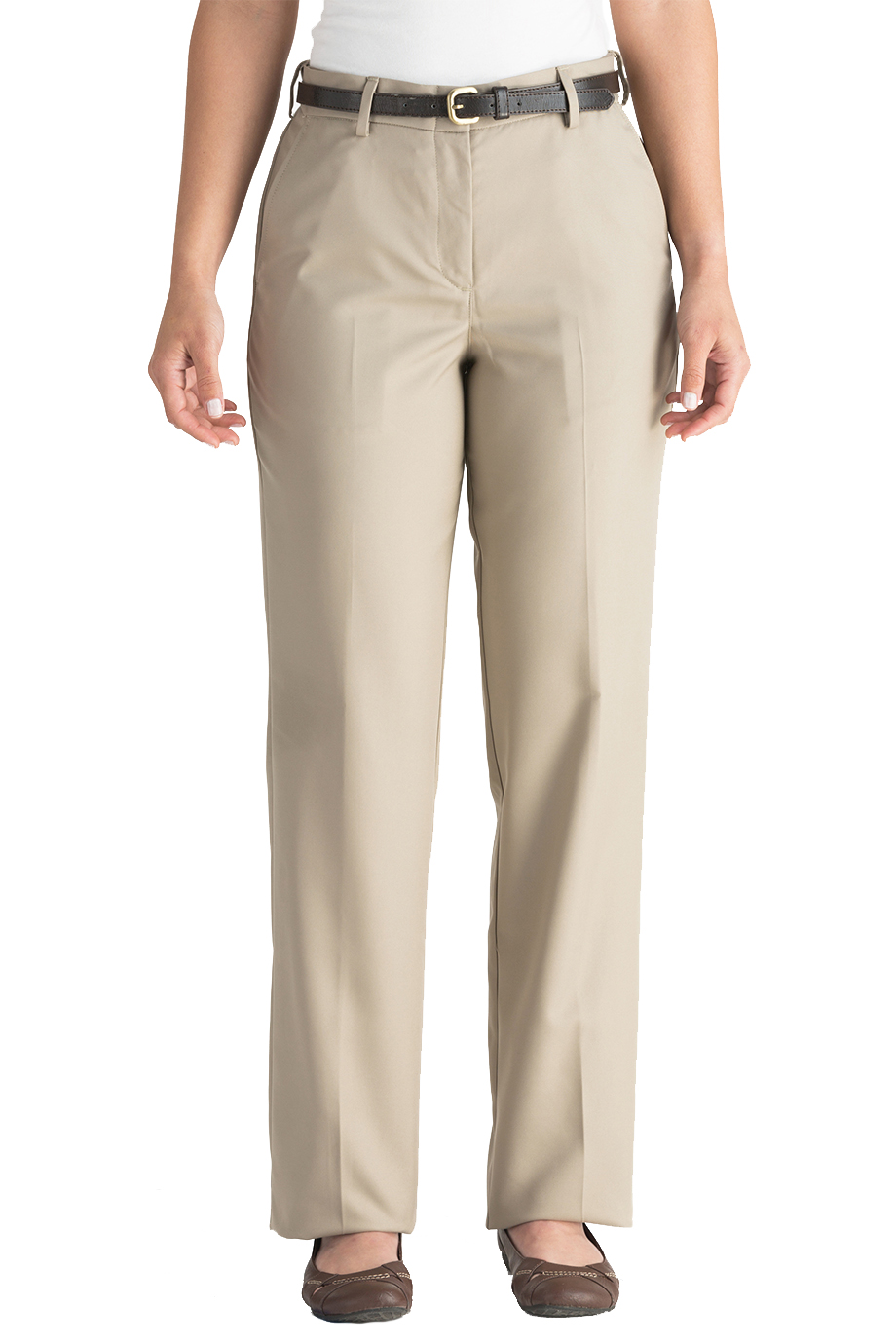 Edwards Womens Business Casual Flat Front Pant 