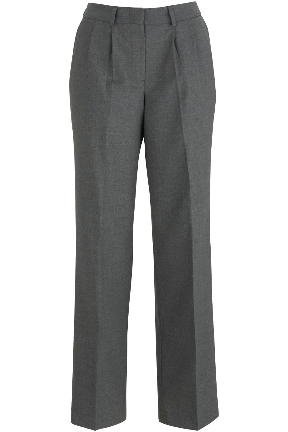 WASHABLE WOOL PLEATED FRONT PANT