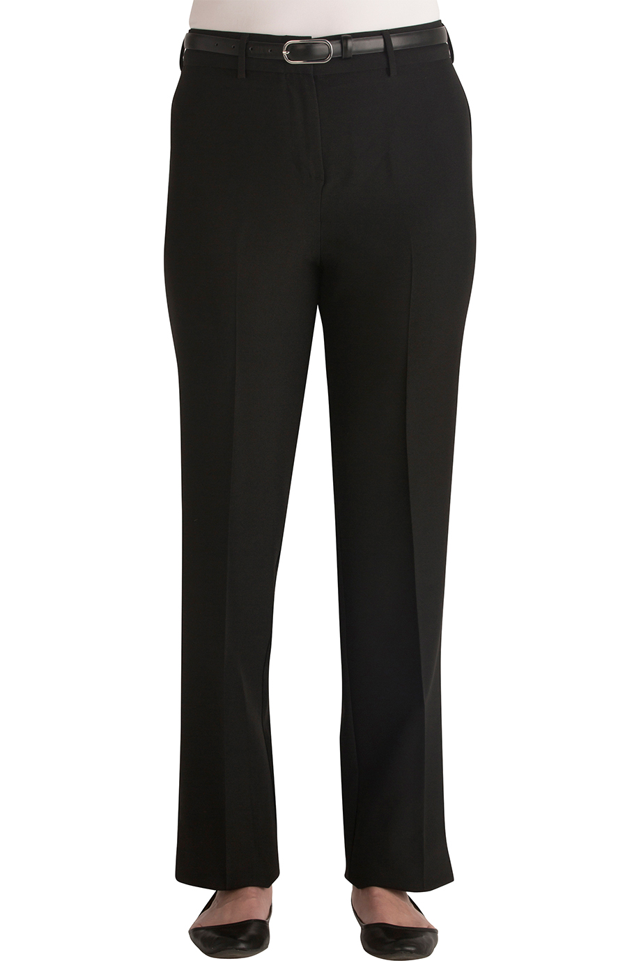 Women's Flat Front Server Pants, Black, ADULT - 20 Waist (3630-30-20)