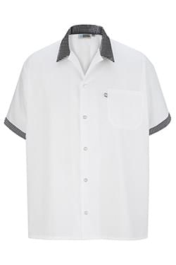 COOK SHIRT WITH CONTRAST TRIM