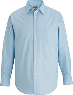 Edwards Mens Essential Broadcloth Shirt Long Sleeve-Edwards