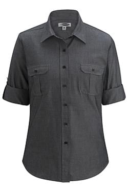 CHAMBRAY SHIRT with TWO POCKETS